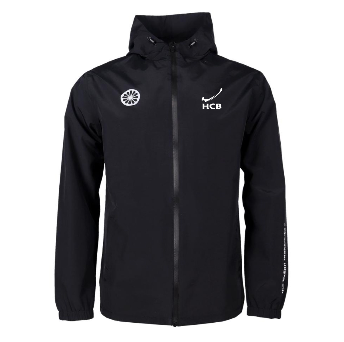 Bedrukkingsvoorbeeld regenjas – voorkant